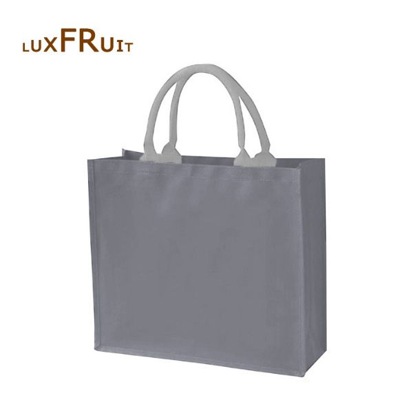 Grey Laminated Juco Bag Limited Edition - LF326